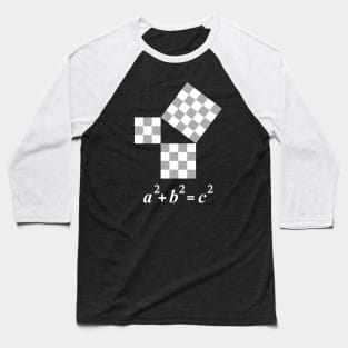 Pythagorean Theorem Graphic Math And Geometry Baseball T-Shirt